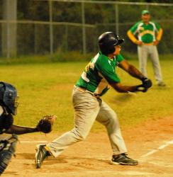 Raymond Cintron at bat for the Hurricanes Wednesday. Raymond Cintron at bat for the Hurricanes Wednesday.